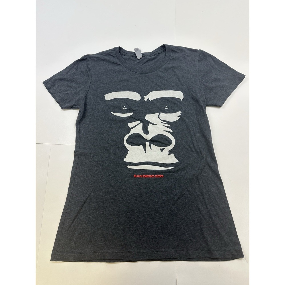 San Diego Zoo Park Women's Size Large Short Sleeve Shirt Gorilla Graphic